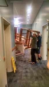Getting the kitchen table in was the tricky part.